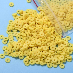 2021 wholesale soft clay beaded accessories 4mm 6mm 8mm polymer clay round beads jewelry making