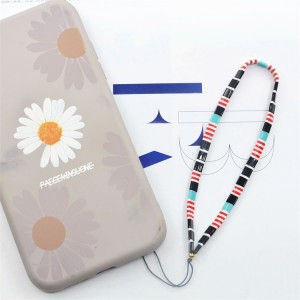 fashion imitation tila beads wrist phone charm accessory chain straps