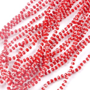 New arrival crystal glass beads, tyre shape glass beads for making clothes