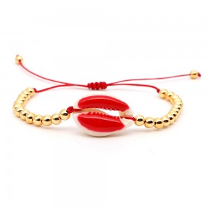 Fashion beach natural dripping female shell bracelet colorful shell bohemian bracelet