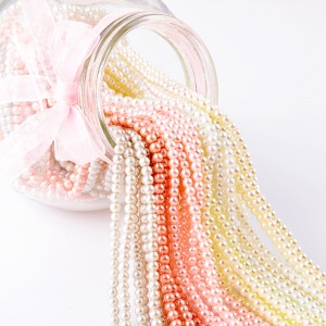 white glass pearl beads round different sizes wholesale