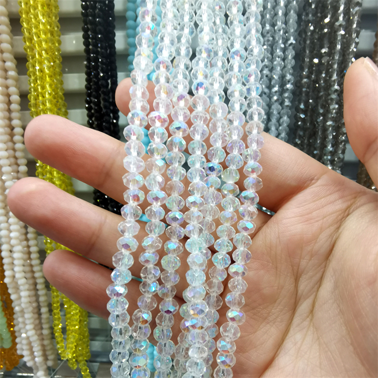 Glass Beads for Jewelry Making Supplier 8MM Natural Stone Crystal