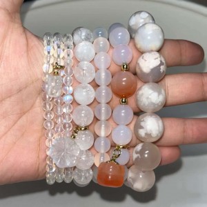 crystal bracelets healing natural stone jewelry Lava stone beads 8mm