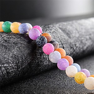 Weathered Agate 4mm-16m Color Frosted Bracelet Accessories